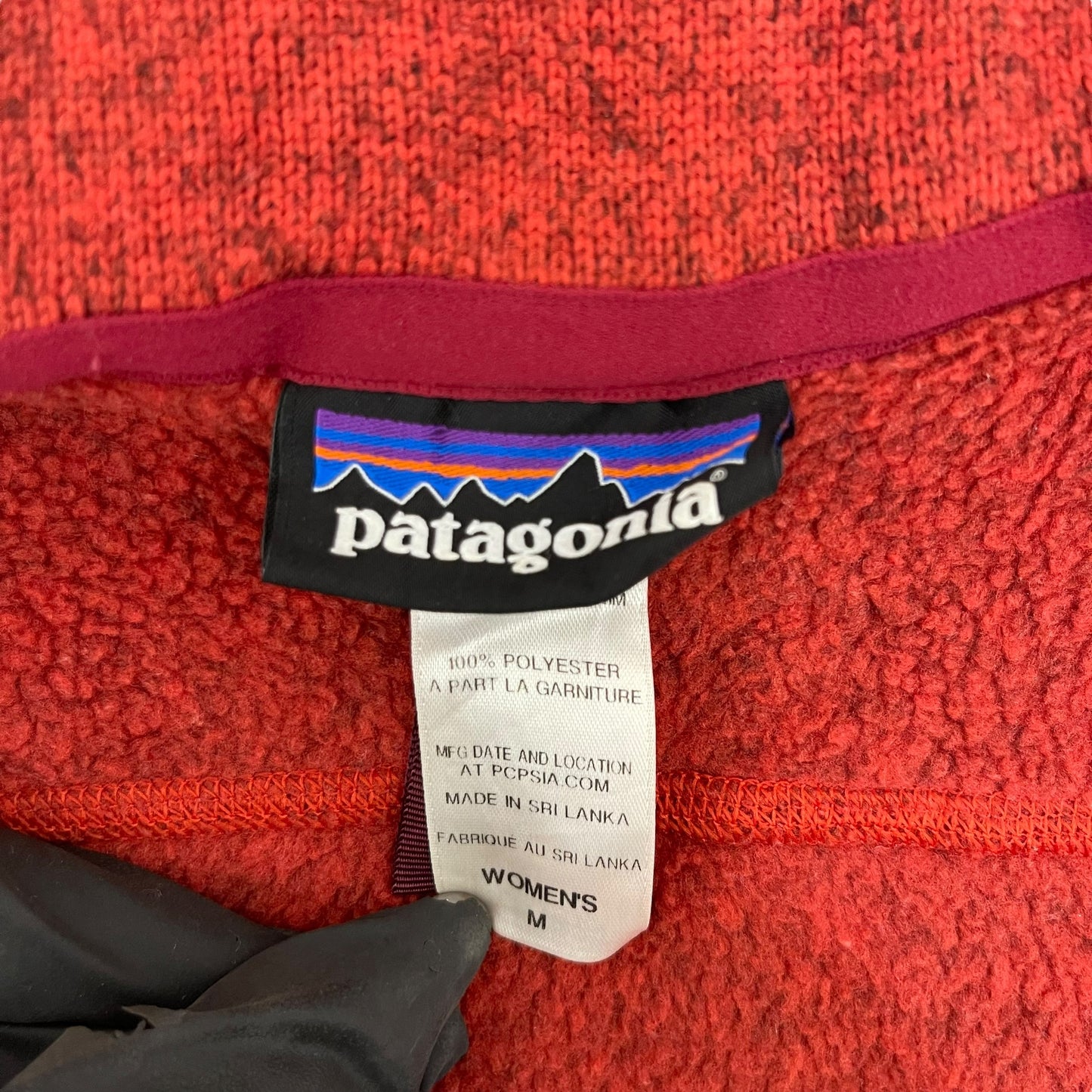 GC364 patagonia フリースベスト ベスト ジップアップ レッド レディース サイズM