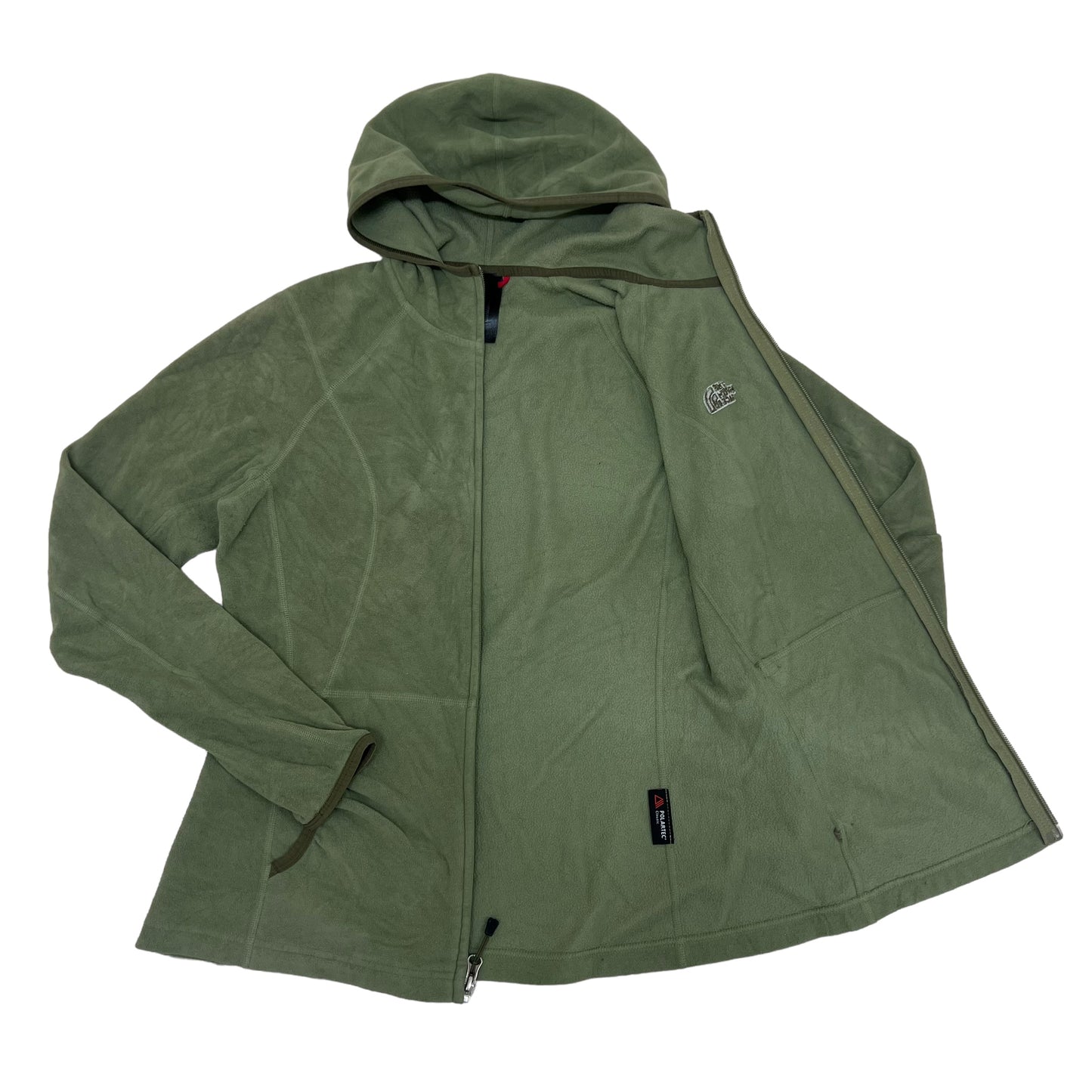 GM361 THE NORTH FACE ザノースフェイス 長袖 ジップアップ ジャケット 上着 羽織り トップス グリーン系 レディース M