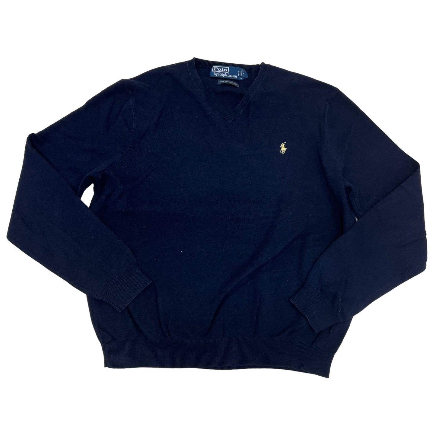 GM265 POLO RALPH LAUREN ポロラルフローレン 長袖 ニット トップス ネイビー メンズ L