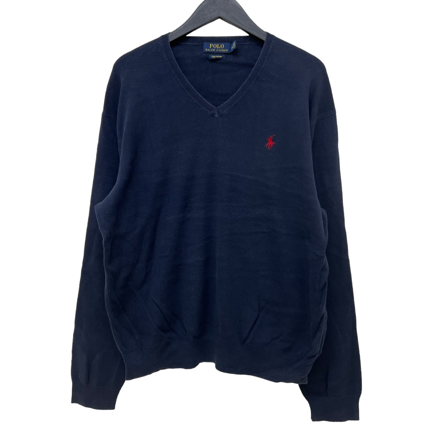 GM269 POLO RALPH LAUREN ポロラルフローレン 長袖 ニット トップス ネイビー メンズ L