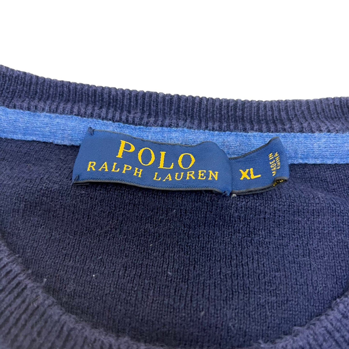 GM236 POLO RALPH LAUREN ポロラルフローレン 長袖 トップス プルオーバー ネイビー メンズ XL