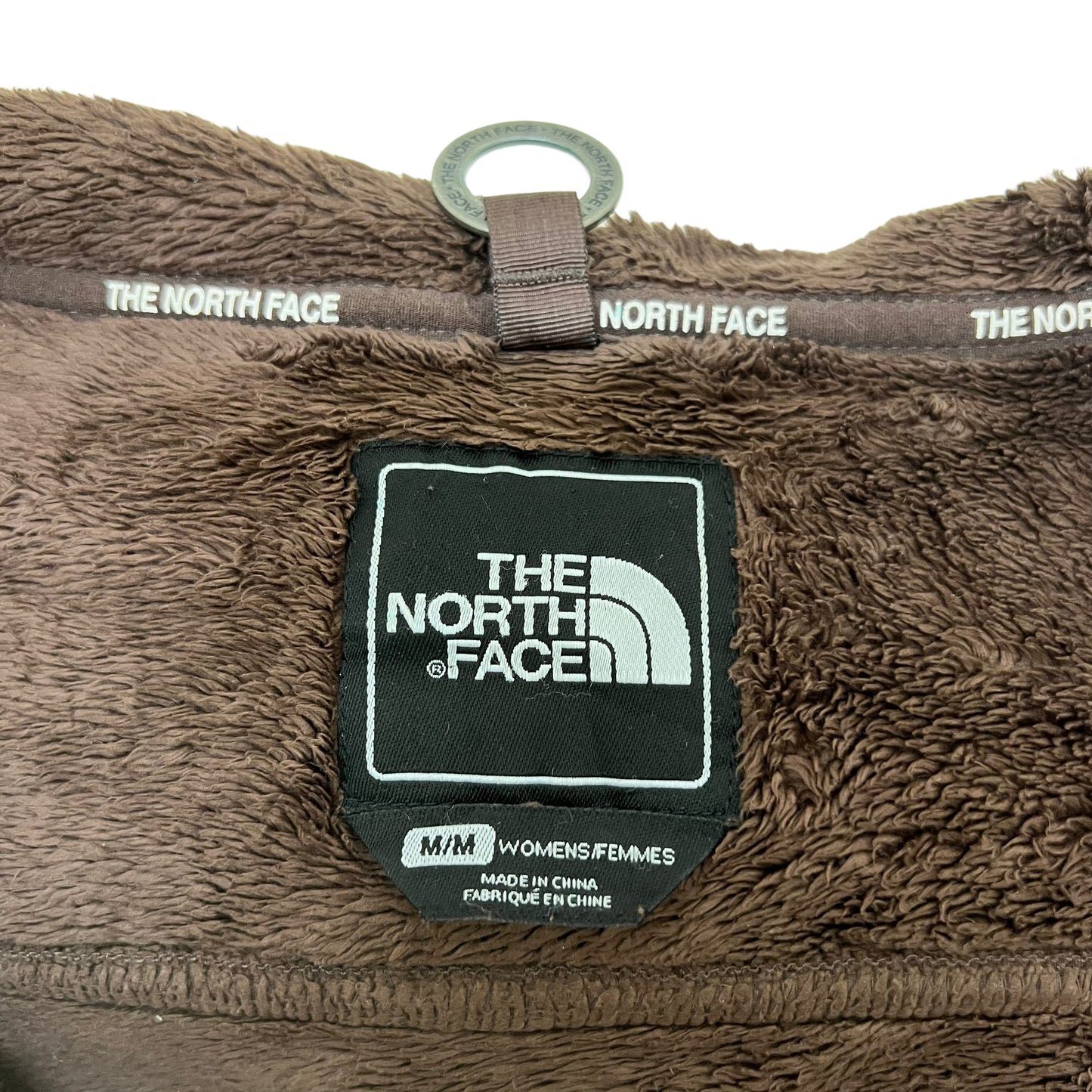 GM165 THE NORTH FACE ザノースフェイス 長袖 ジップアップ フリースジャケット トップス ブラウン系 レディース M