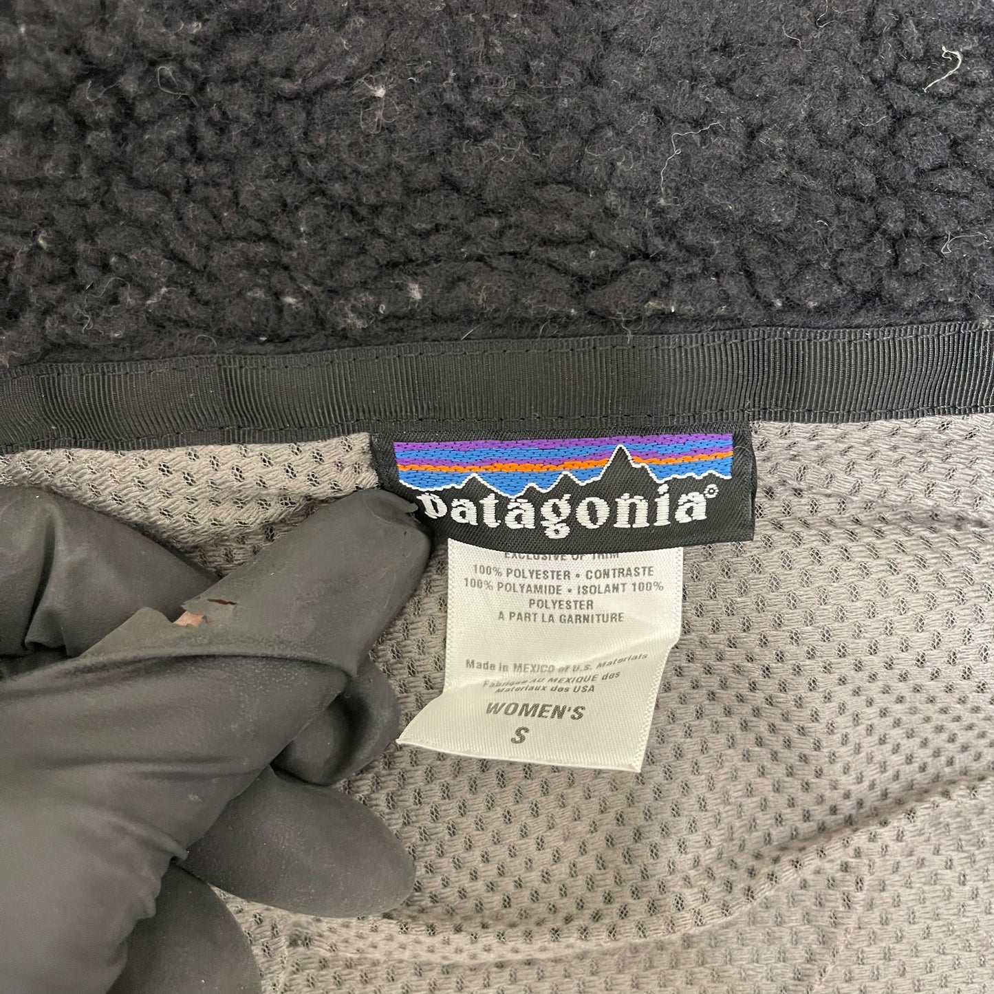 GC365 patagonia フリースベスト ベスト ジップアップ ブラック レディース サイズS