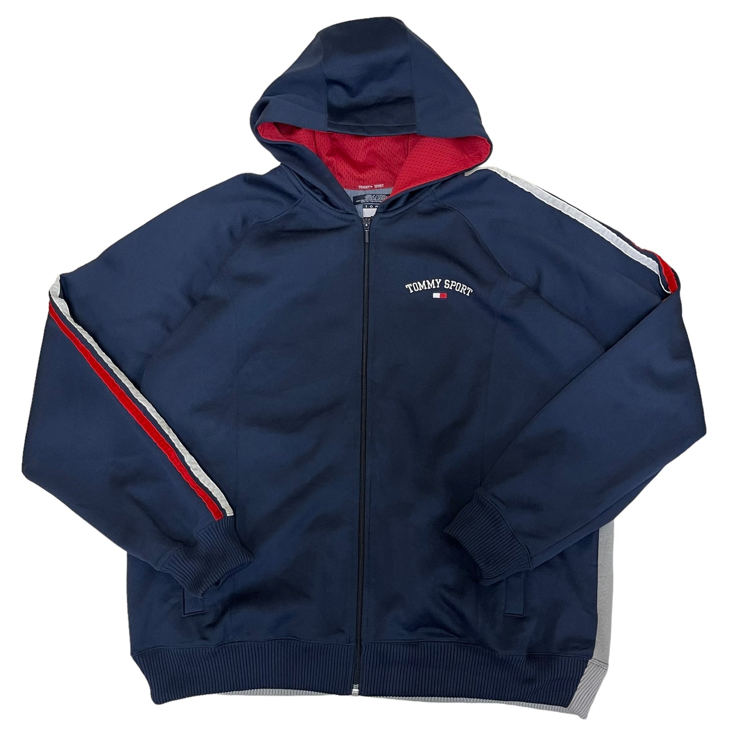 GC433 TOMMY SPORT ジャージ ジップアップトップス トップス ネイビー メンズ サイズXL