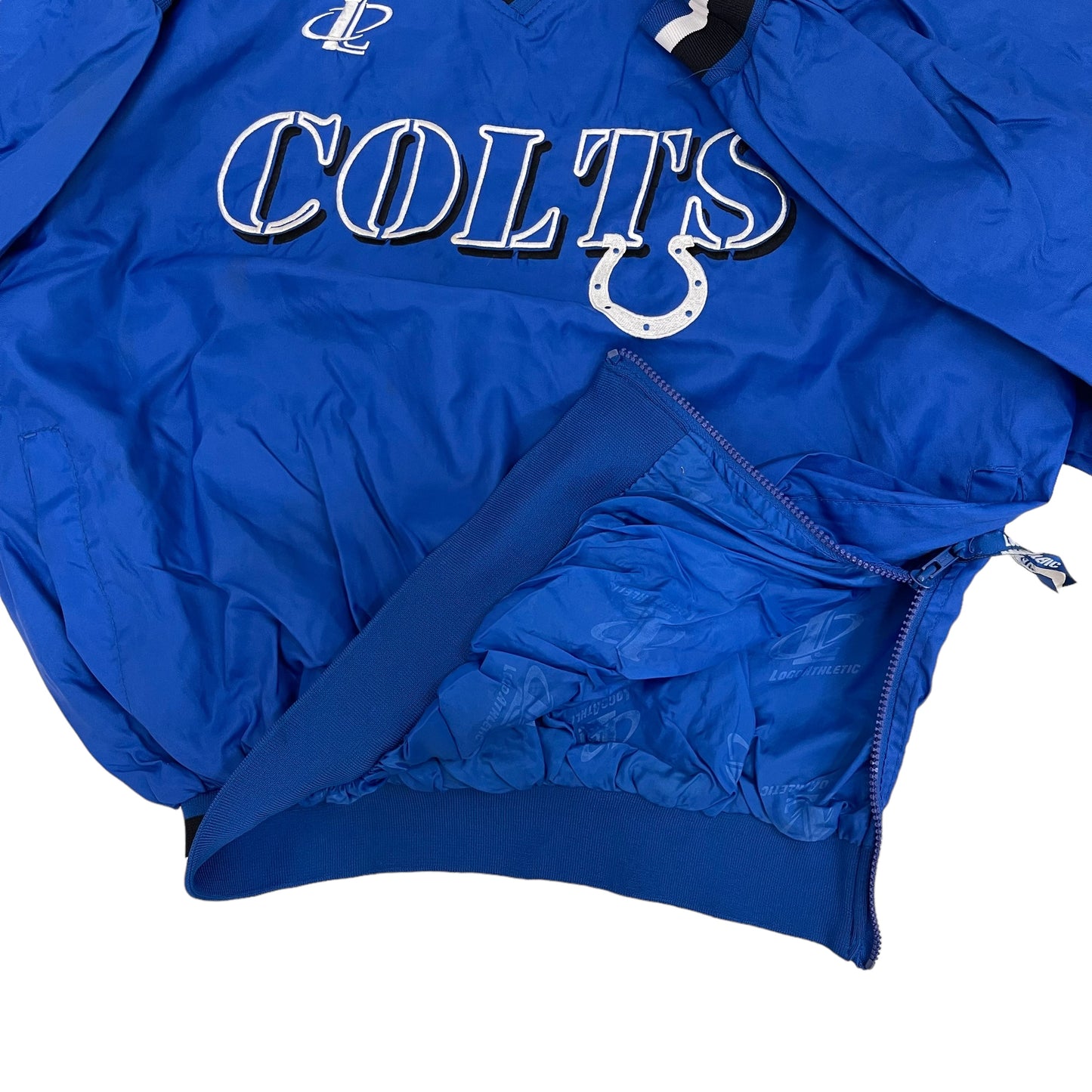 GC226 NFL Indianapolis Colts ナイロントップス プルオーバー トップス ブルー メンズ サイズL