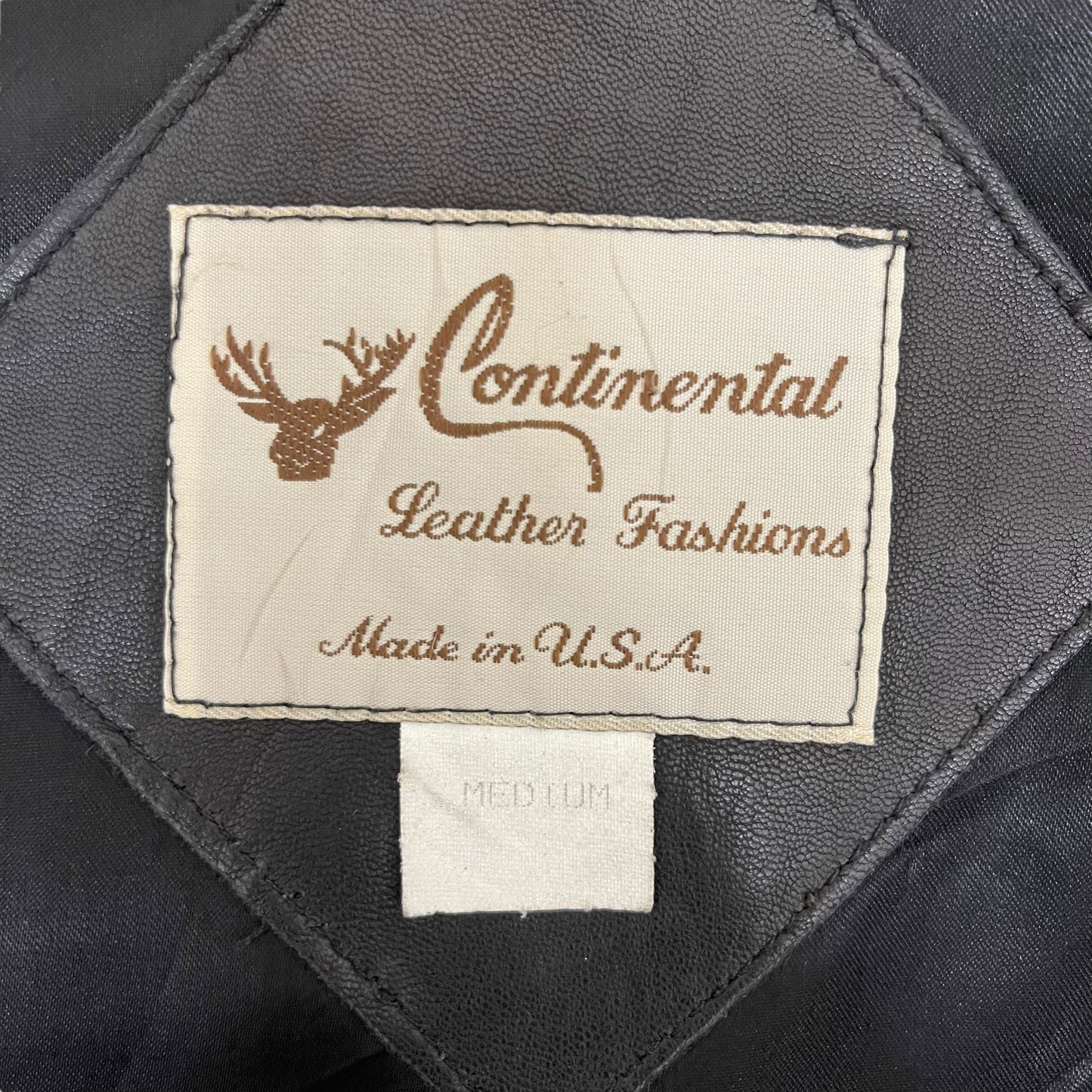 GC319 Continental Leather Fashions レザージャケット フリンジジャケット ダークブラウン メンズ サイズM