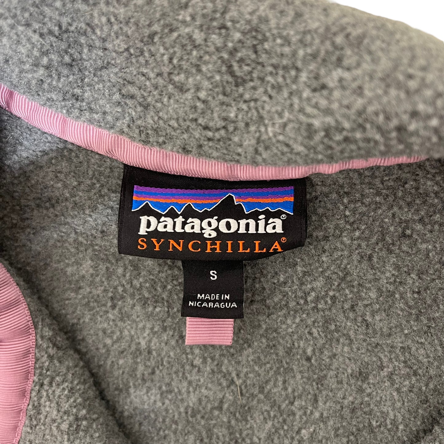 GC95 patagonia SYNCHILLA ハーフスナップボタン フリースジャケット グレー メンズ サイズS