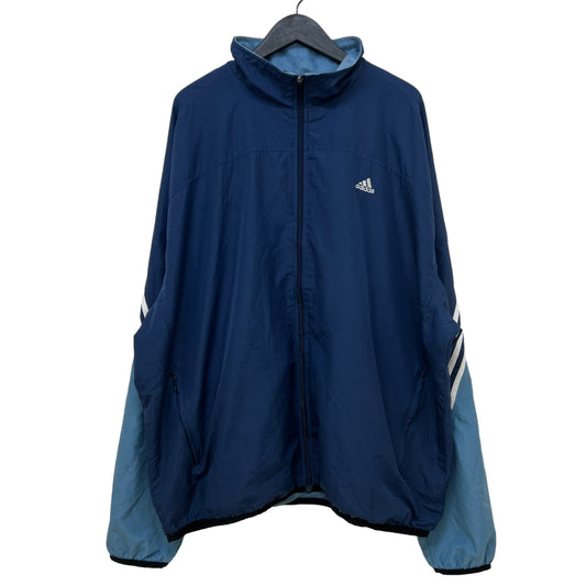 GM175 adidas アディダス 長袖 ジップアップ ジャケット 上着 羽織り トップス ネイビー系 メンズ 2XL