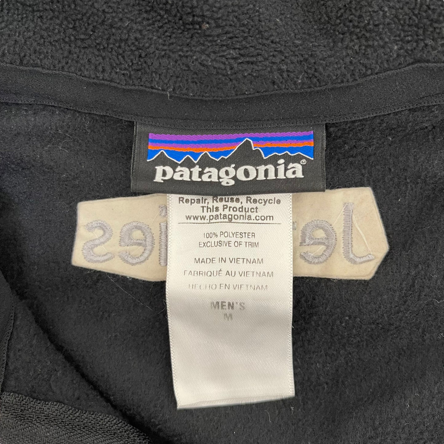 GC116 patagonia jefferies フリーストップス ジップアップ ブラック メンズ サイズM