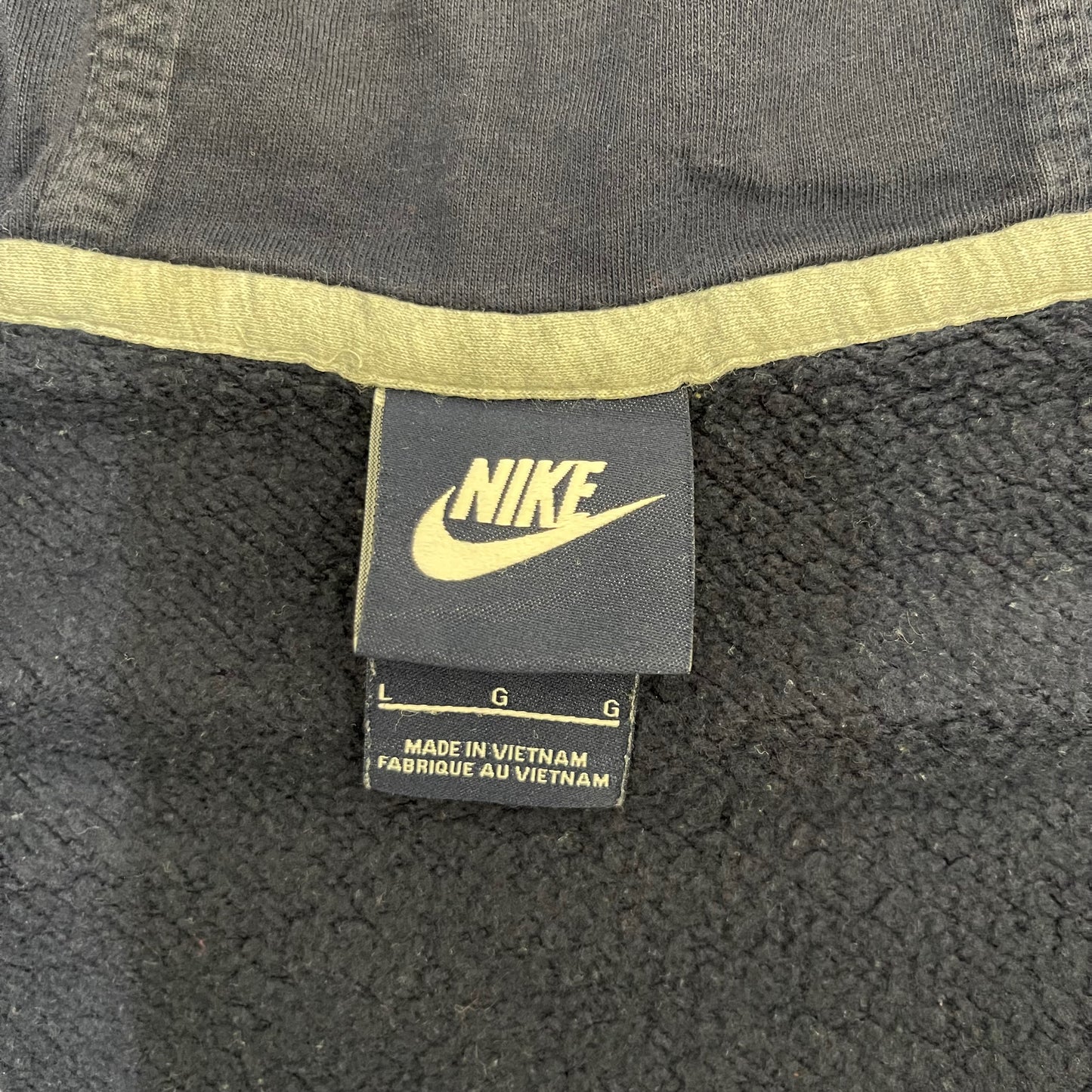 GC47 NIKE 裏毛ジップアップパーカー ネイビー メンズ サイズL