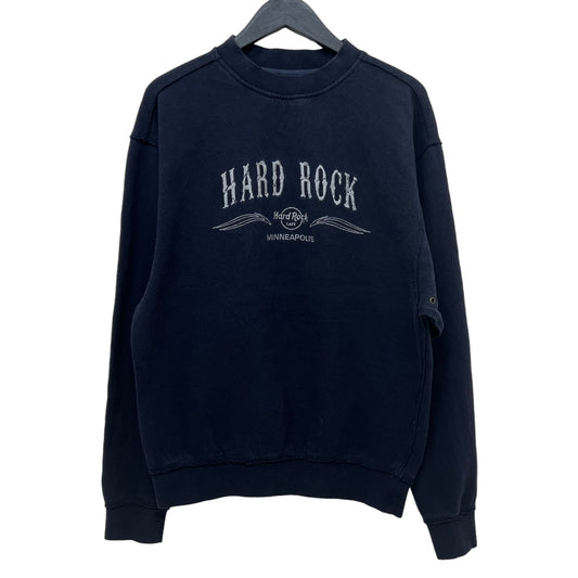 GM321 Hard Rock Cafe ハードロックカフェ スウェット トレーナー トップス ネイビー メンズ S