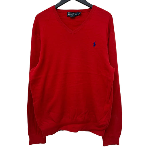 GM260 POLO RALPH LAUREN ポロラルフローレン 長袖 ニット トップス レッド メンズ XL