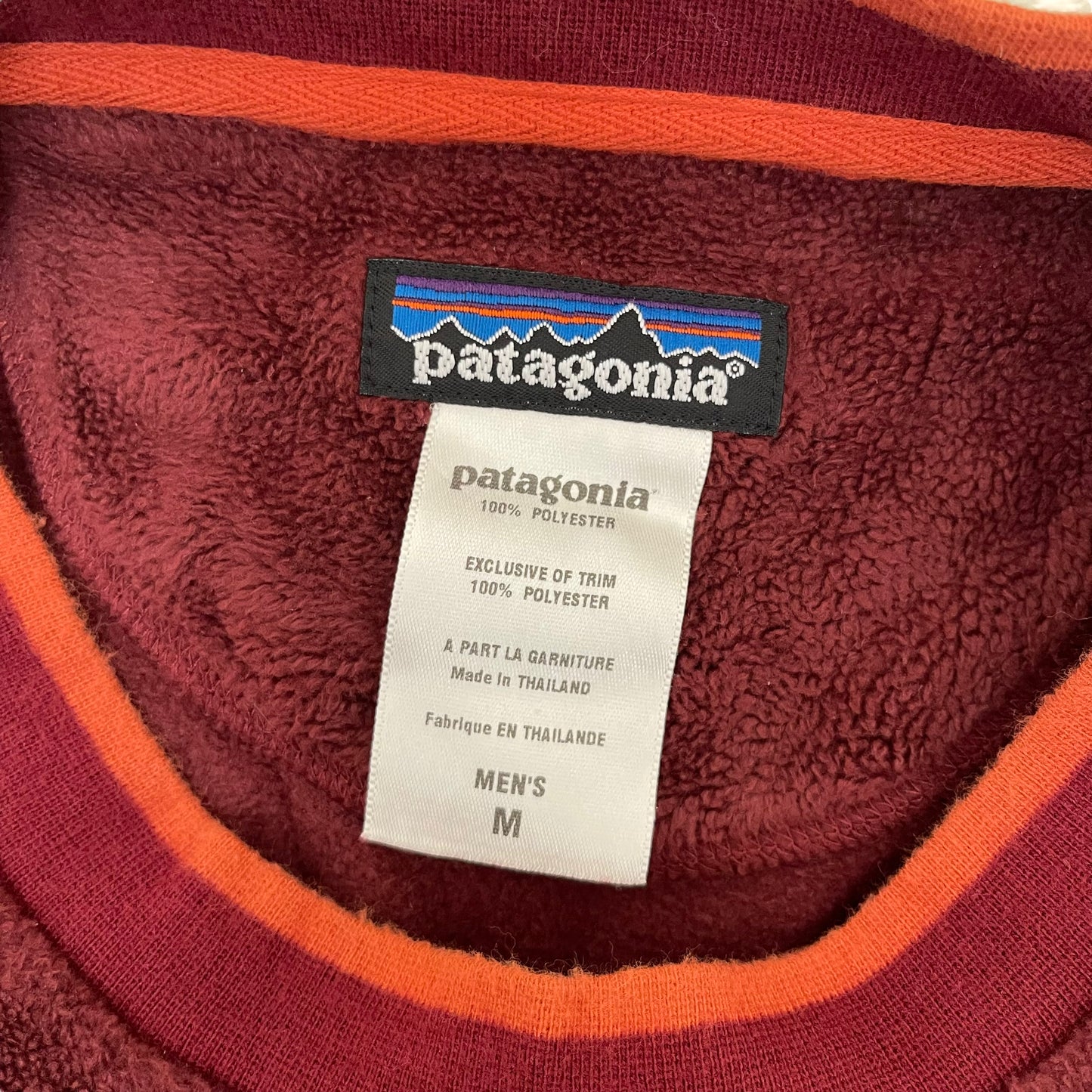 GC94 patagonia フリーストップス えんじ色 メンズ サイズM