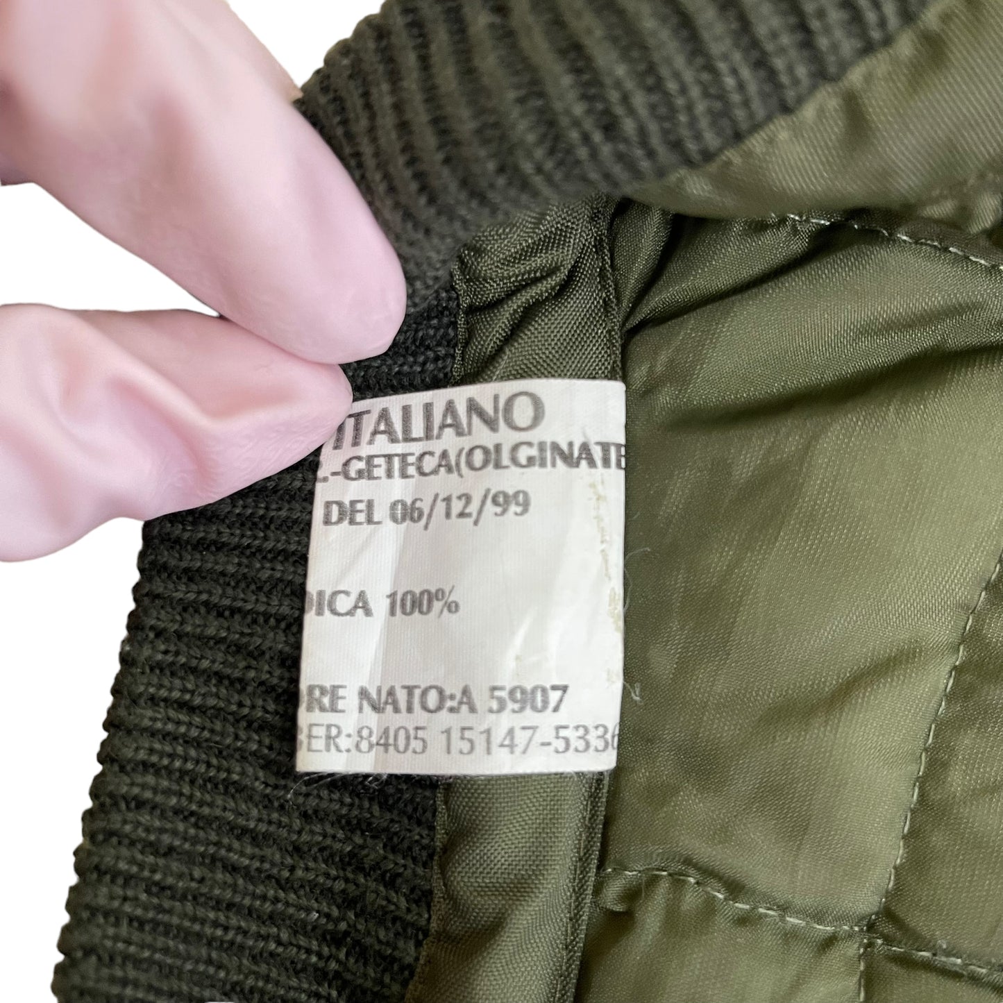 GC420 ESERCITO ITALIANO イタリア軍 軍服 デザインジャケット ジャケットナイロンジャケット カーキ メンズ