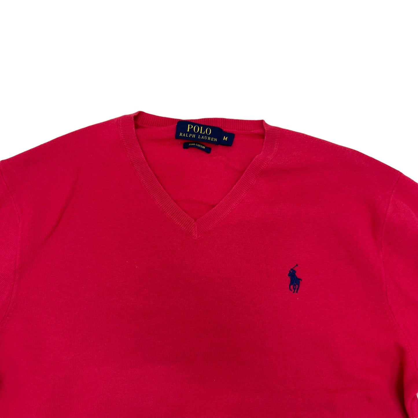 GM257 POLO RALPH LAUREN ポロラルフローレン 長袖 ニット トップス ピンク系 メンズ M