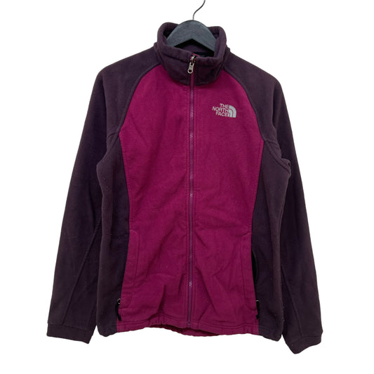 GM384 THE NORTH FACE ザノースフェイス 長袖 ジップアップ フリース ジャケット 上着 羽織り トップス 紅色系 レディース M