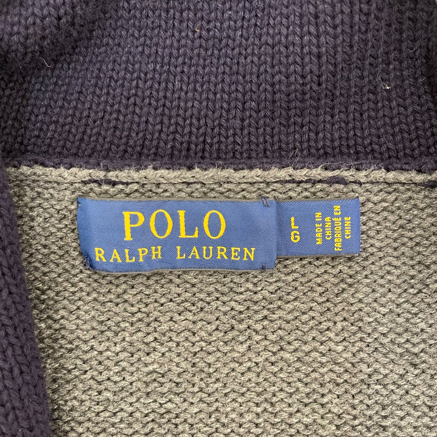 GC199 POLO RALPH LAUREN ニットカーディガン カーディガン 羽織 ネイビー系 メンズ サイズL