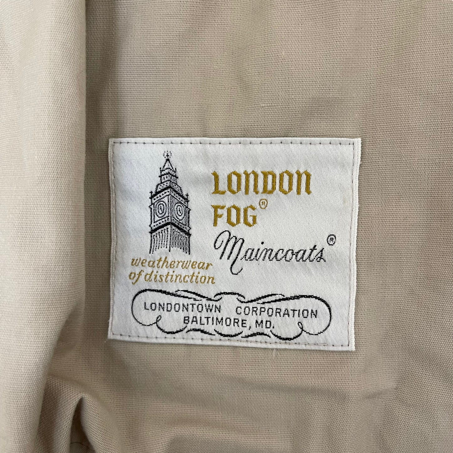 GC143 LONDON FOG ステンカラーコート トレンチコート コート ベージュ メンズ サイズ44