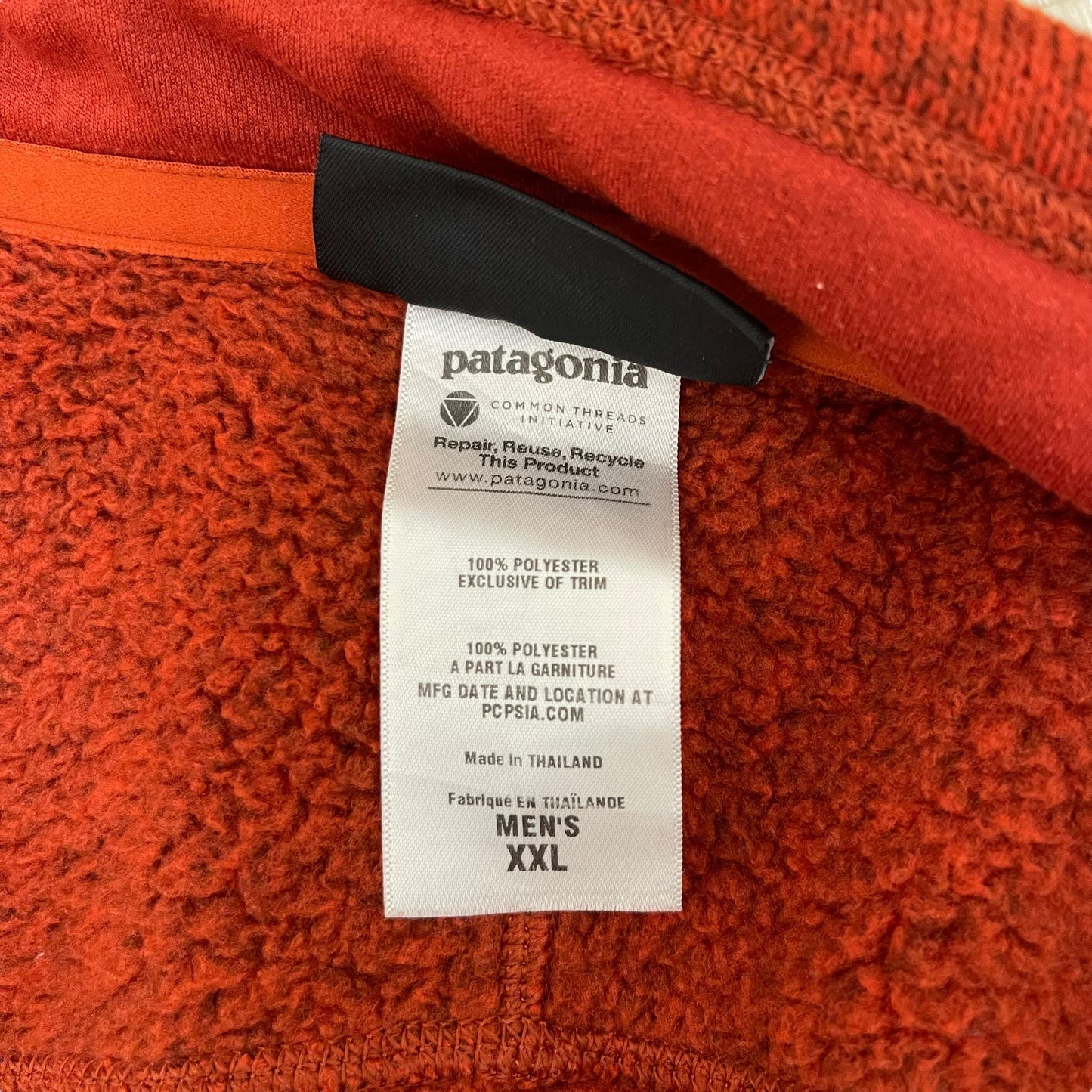 GC160 patagonia フリーストップス ジップアップ オレンジ メンズ サイズXXL