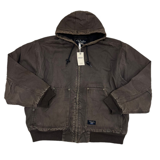 GM4 Wallo WORK WEAR ワークジャケット ジップアップ 焦茶系 メンズ サイズ XL