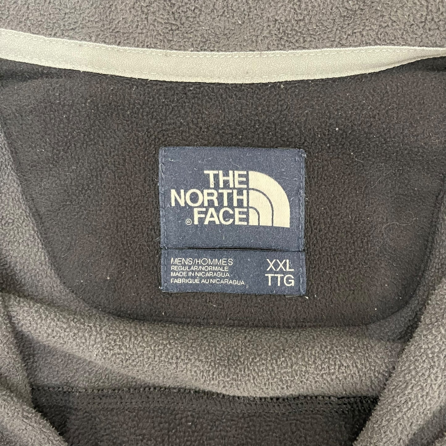 GC238 THE NORTH FACE フリーストップス ハーフジップアップ トップス グレー×ブラック メンズ サイズXXL