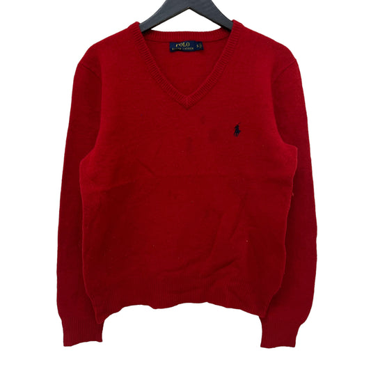 GM282 POLO RALPH LAUREN ポロラルフローレン 長袖 ニット トップス レッド メンズ S