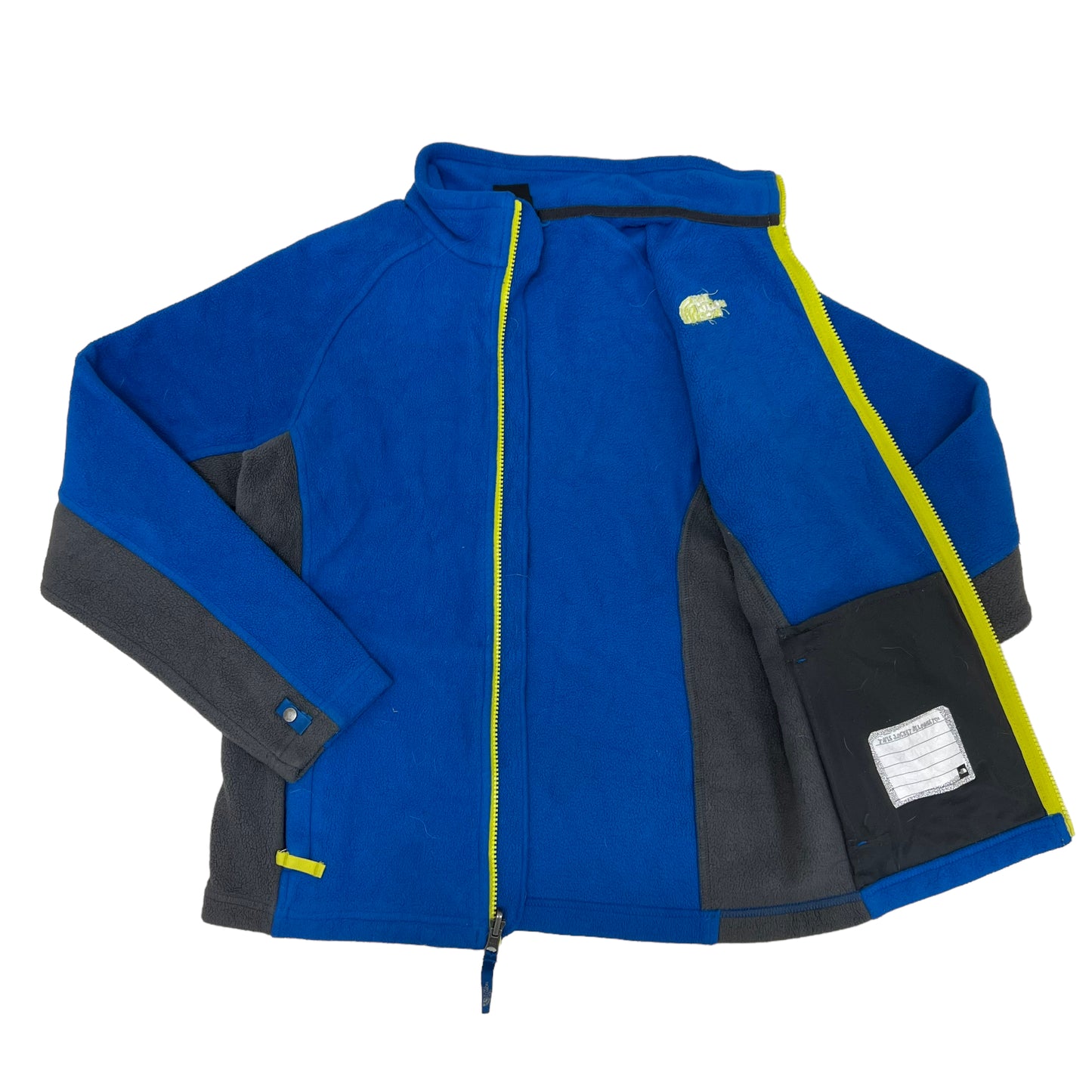 GM163 THE NORTH FACE ザノースフェイス 長袖 ジップアップ フリースジャケット トップス ブルー キッズ L