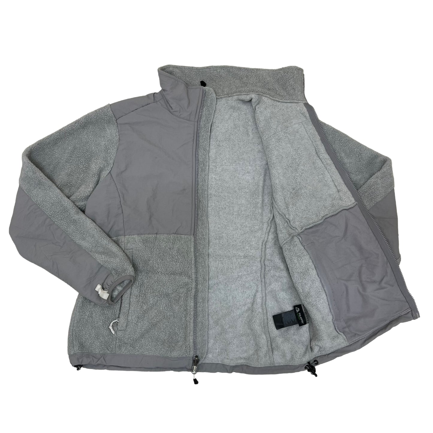 GM375 THE NORTH FACE ザノースフェイス 長袖 ジップアップ フリース ジャケット 上着 羽織り トップス グレー レディース S