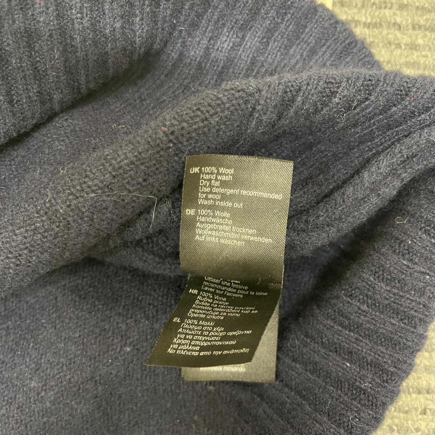 GC235 Barbour ニット セーター ハーフジップアップ トップス ネイビー メンズ サイズXXL