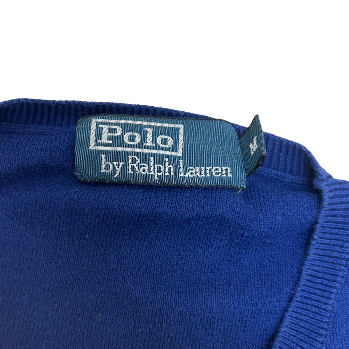 GM286 POLO RALPH LAUREN ポロラルフローレン 長袖 ニット トップス ブルー メンズ M