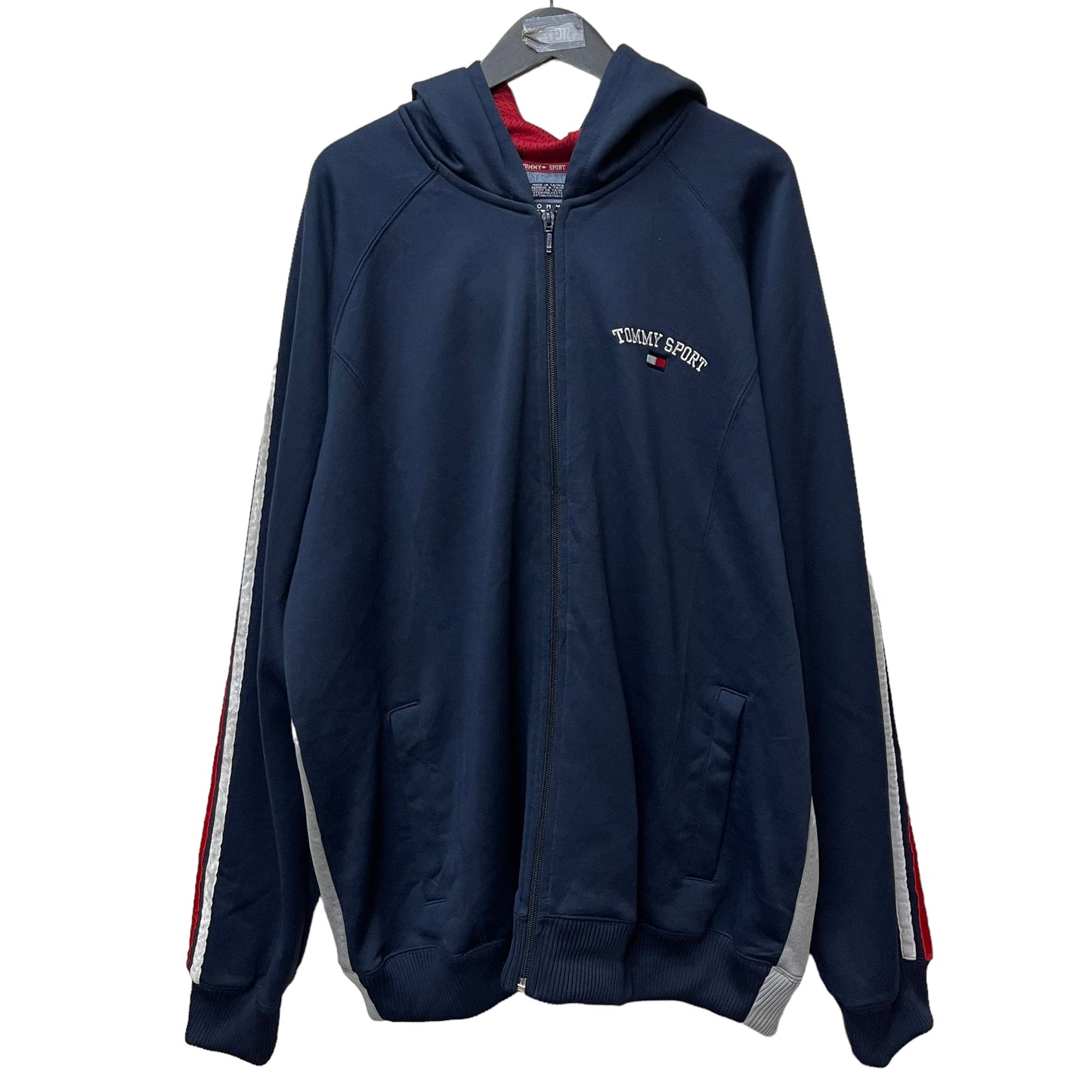 GC433 TOMMY SPORT ジャージ ジップアップトップス トップス ネイビー メンズ サイズXL