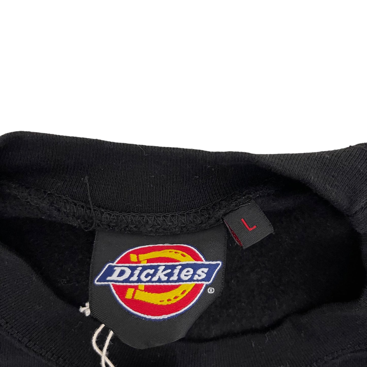 GC58 Dickies トレーナー 裏毛プリントクルートレーナー ブラック メンズ サイズL