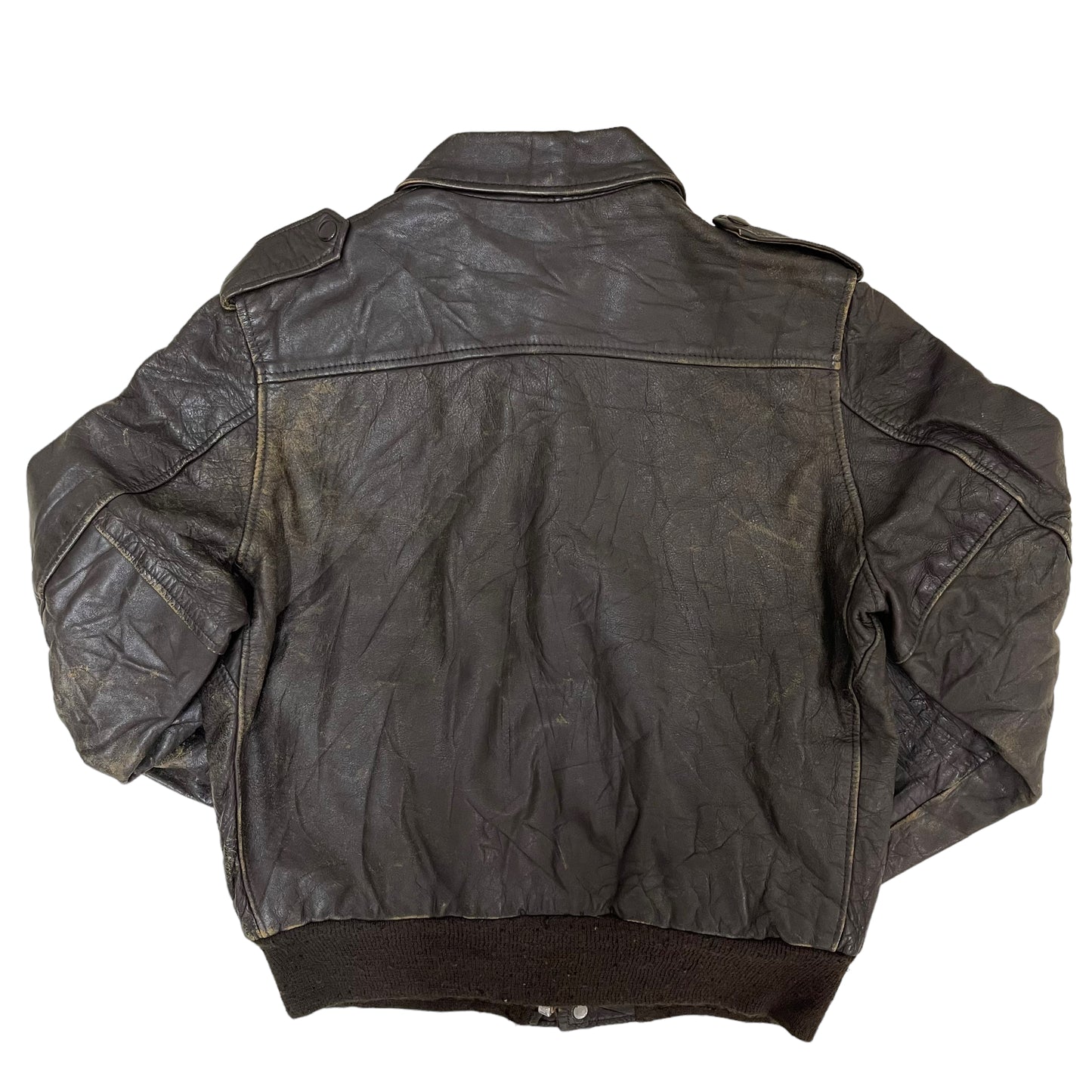 GC62 USA製 FLIGHT JACKET レザージャケット ブラウン メンズ