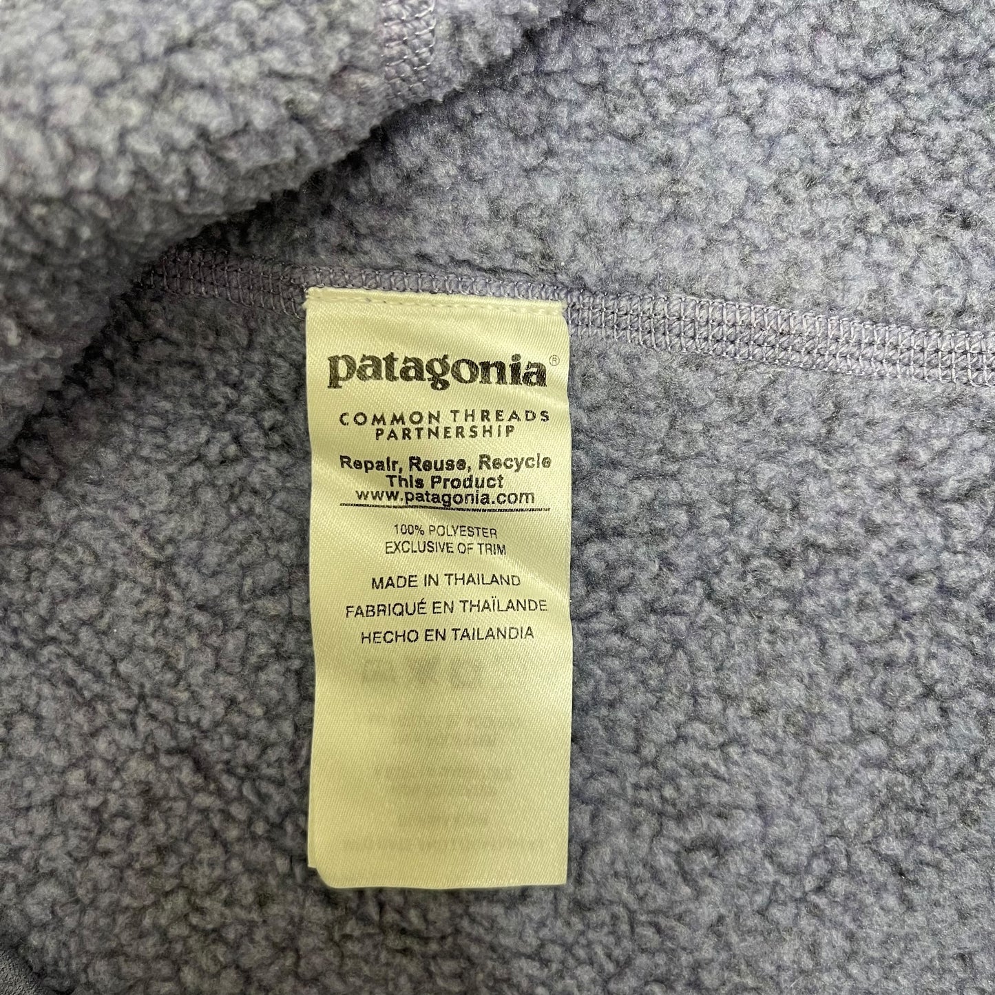 GC265 patagonia フリーストップス トップス ハーフジップアップ 裏ボア パープル系 レディース サイズM