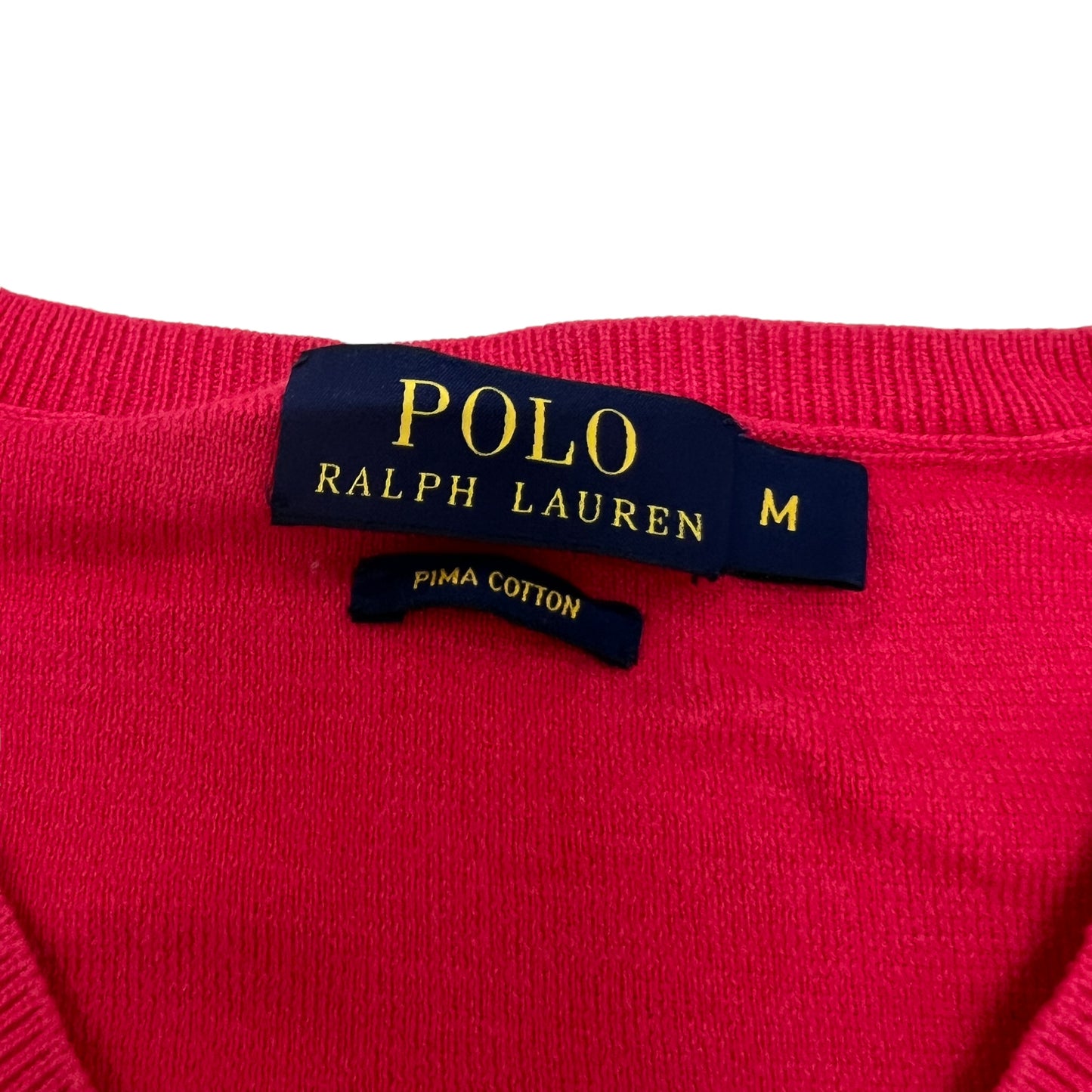 GM257 POLO RALPH LAUREN ポロラルフローレン 長袖 ニット トップス ピンク系 メンズ M