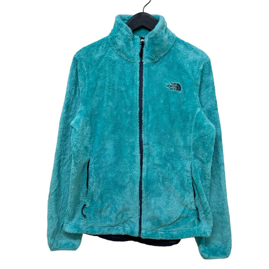 GM393 THE NORTH FACE ザノースフェイス 長袖 ジップアップ フリース ジャケット 上着 羽織り トップス 水色系 レディース M