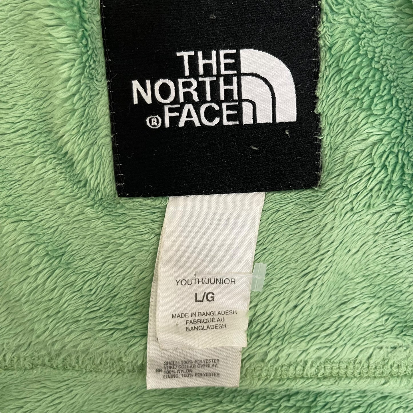 GC242 THE NORTH FACE フリーストップス ジップアップ トップス グリーン×グレー レディース サイズL