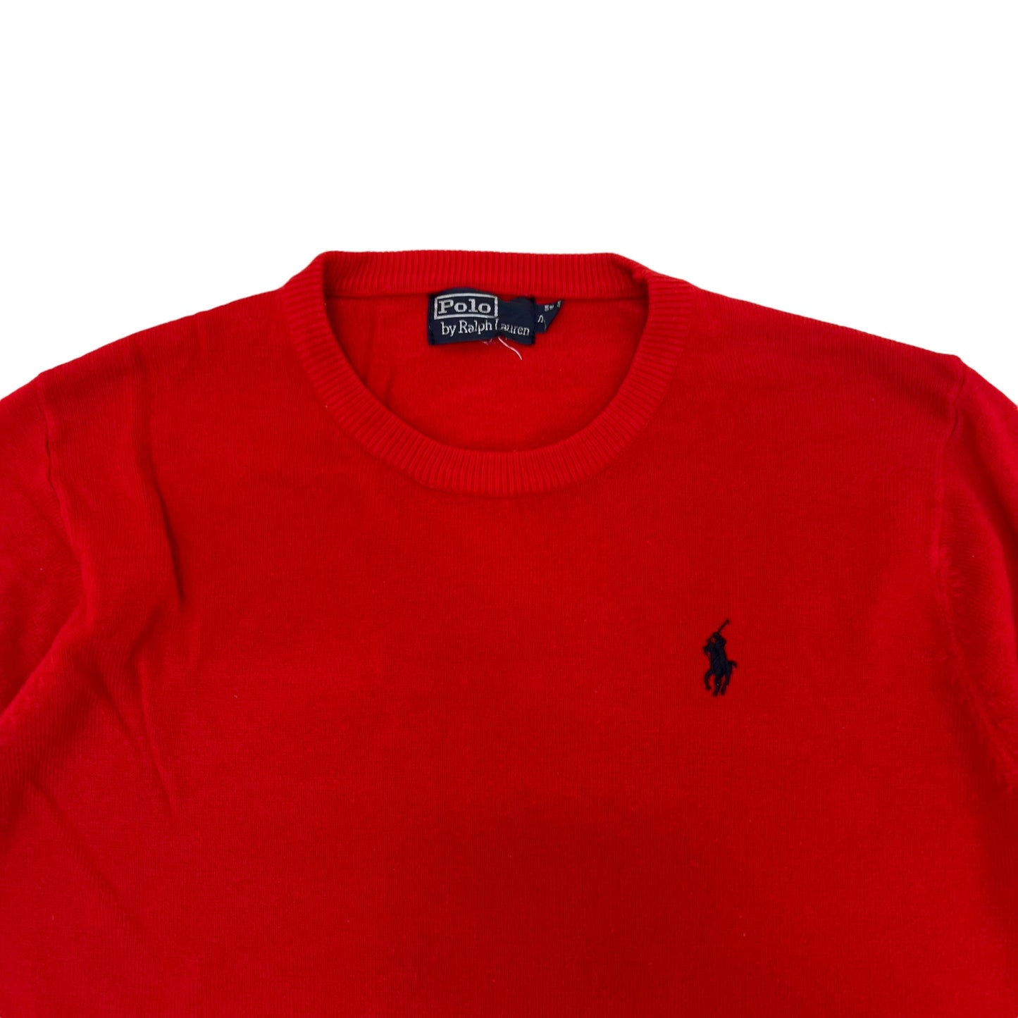 GM253 POLO RALPH LAUREN ポロラルフローレン 長袖 ニット トップス レッド メンズ S