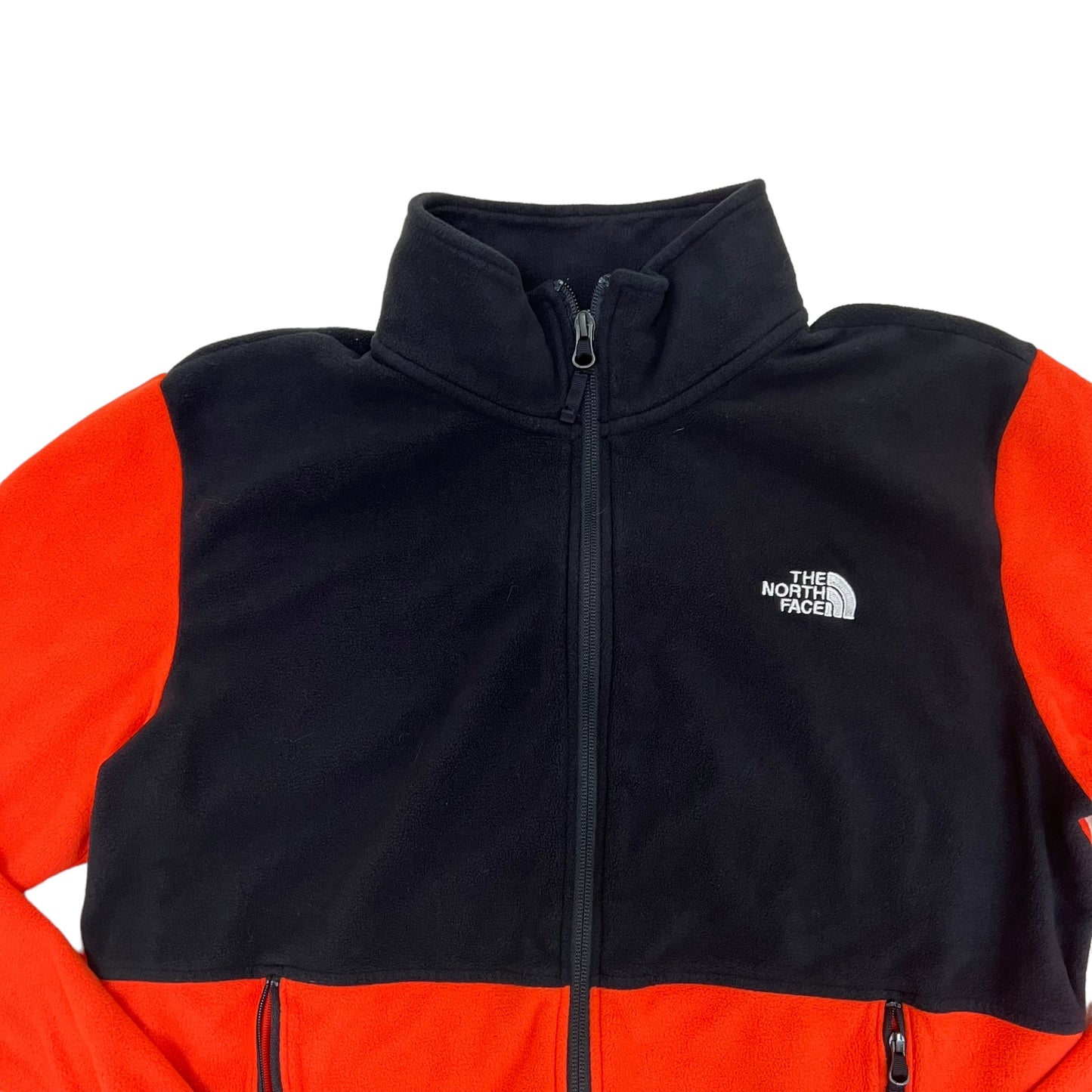 GM373 THE NORTH FACE ザノースフェイス 長袖 ジップアップ フリース ジャケット 上着 羽織り トップス オレンジ系 メンズ M