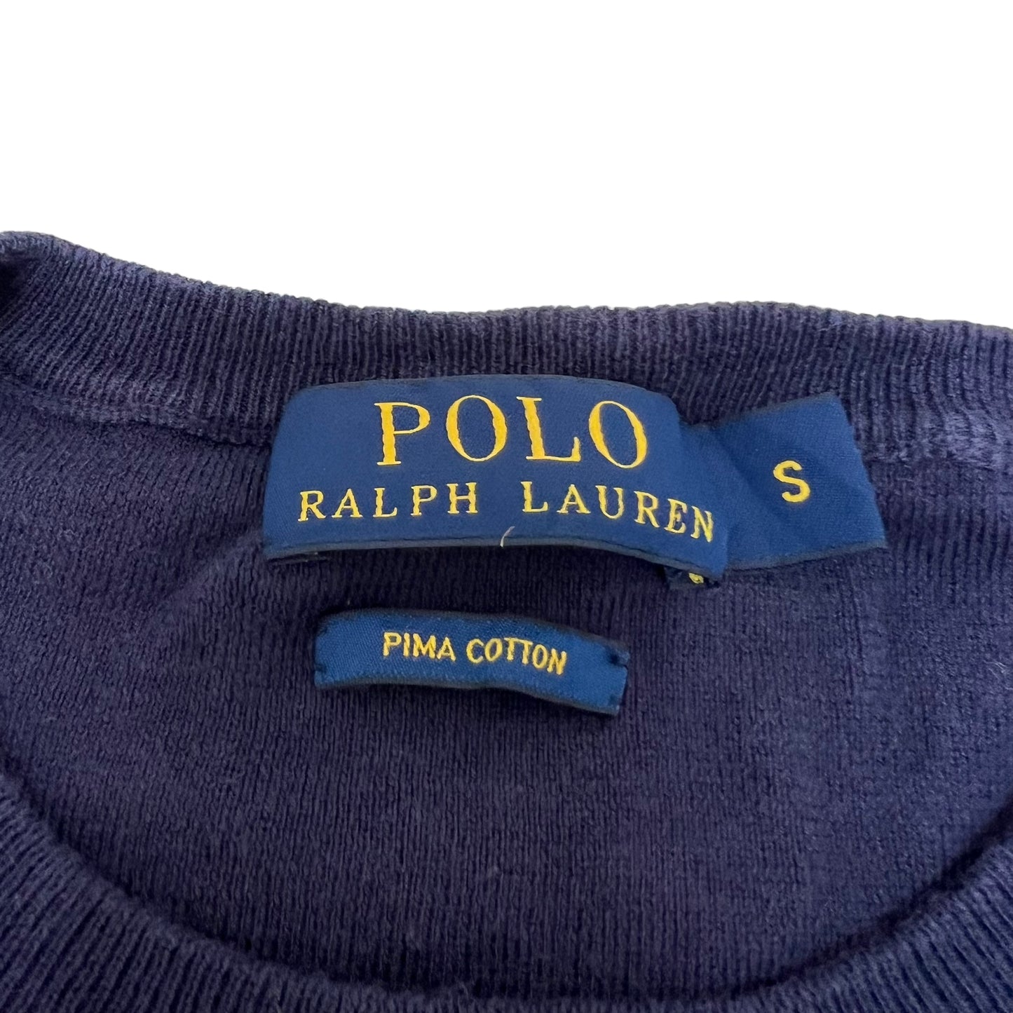 GM264 POLO RALPH LAUREN ポロラルフローレン 長袖 ニット トップス ネイビー系 メンズ S