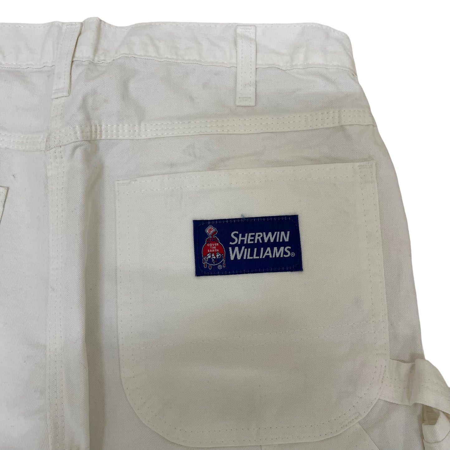 GC10 Dickies×Sherwin-Williams Paint ディッキーズxシャーウィンウィリアムスペイントドリルツイルペインターパンツ ワークパンツ ホワイト 34×32 メンズ