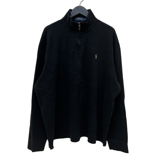 GM199 POLO RALPH LAUREN ポロラルフローレン 長袖 ハーフジップアップ トップス ブラック メンズ XL