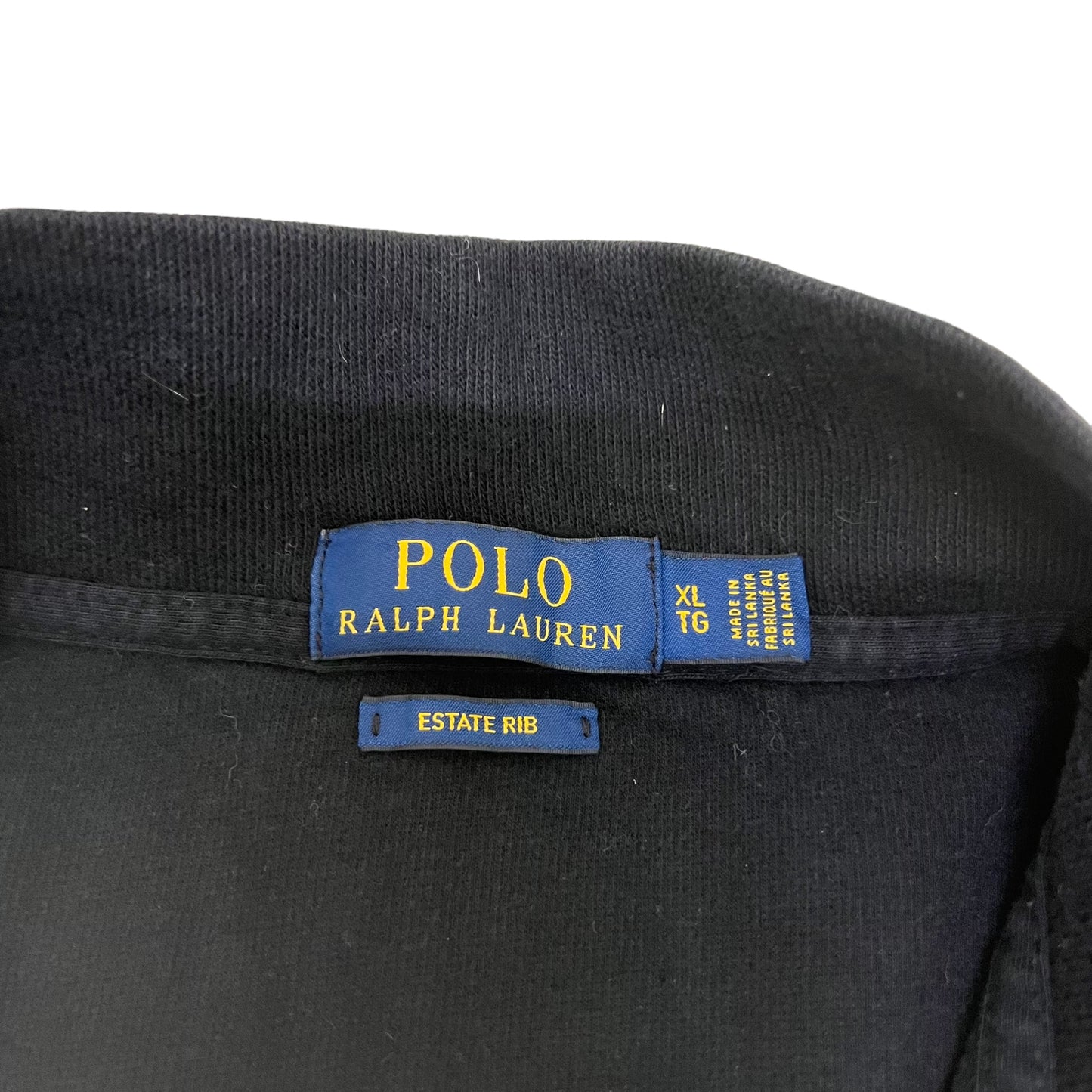 GM199 POLO RALPH LAUREN ポロラルフローレン 長袖 ハーフジップアップ トップス ブラック メンズ XL