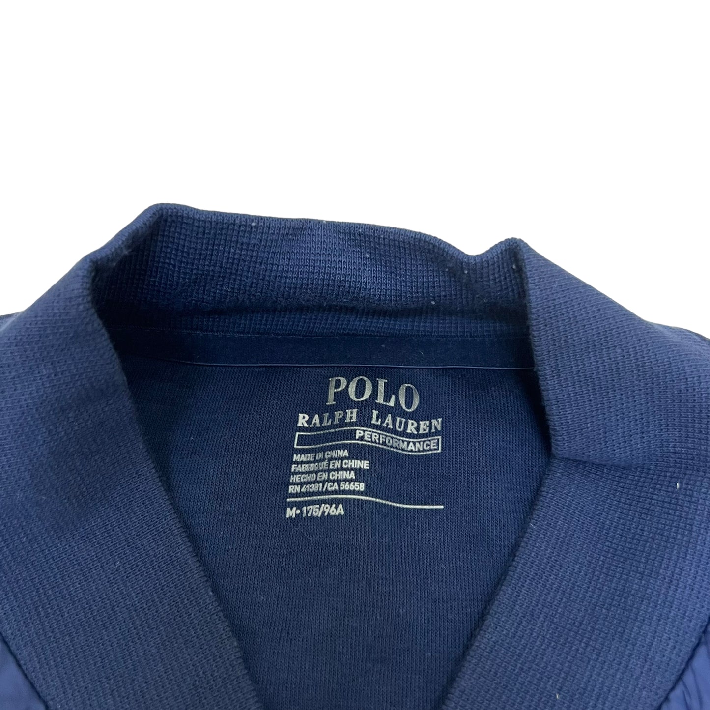 GM139 POLO RALPH LAUREN ポロラルフローレン 長袖 ジップアップ 中綿 ジャケット 上着 羽織り トップス ネイビー メンズ M