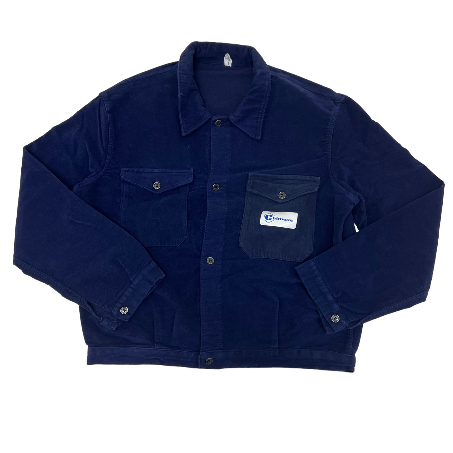 GM209 EURO MOLESKIN WORK JACKET 長袖 シャツ ジャケット 上着 羽織り トップス ネイビー系 メンズ 実寸参考