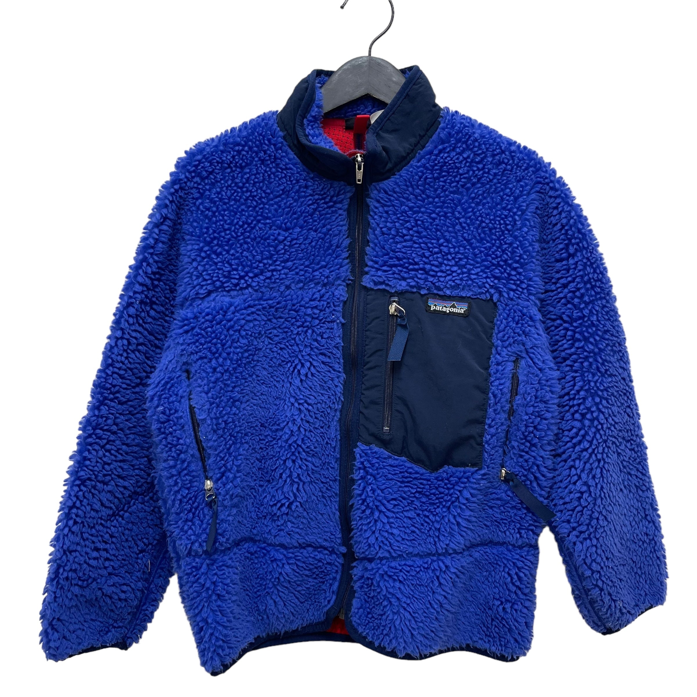 GC169 USA製 patagonia キッズ ジュニア 子供服 フリーストップス ブルー サイズ130〜140