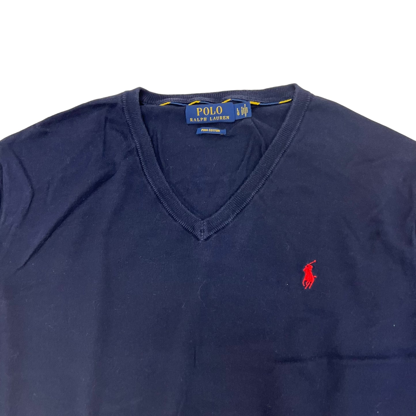 GM267 POLO RALPH LAUREN ポロラルフローレン 長袖 ニット トップス ネイビー系 メンズ L