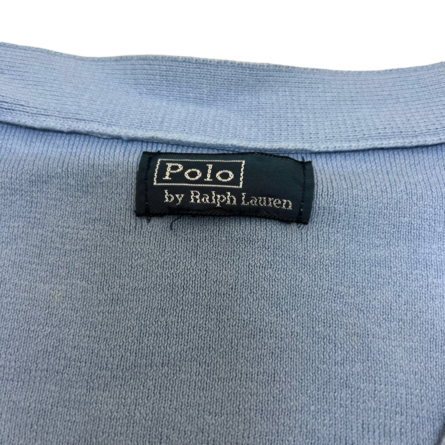 GM230 POLO RALPH LAUREN ポロラルフローレン 長袖 ニット カーディガン トップス 水色 メンズ 実寸参考