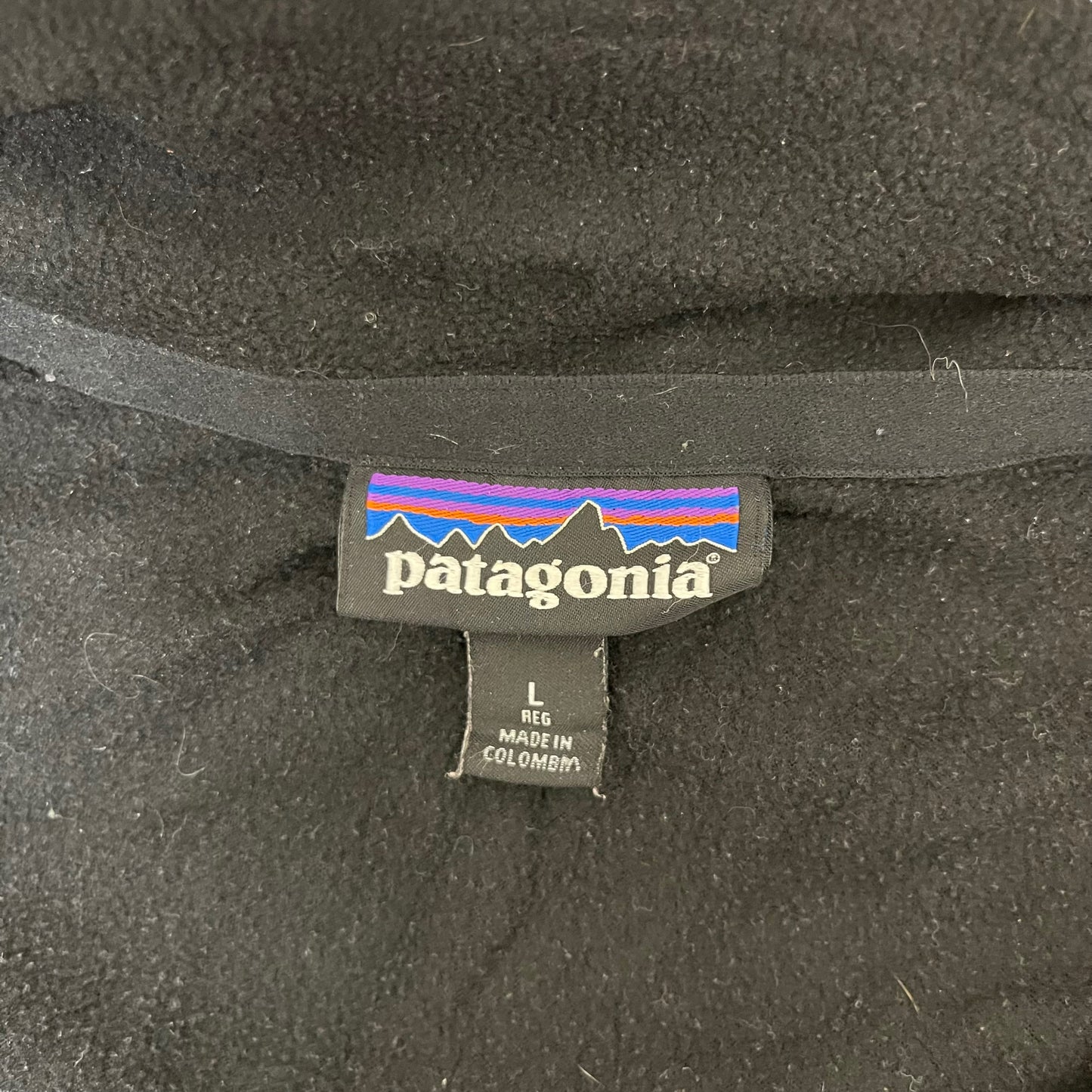 GC96 patagonia ハーフジップアップフリースジャケット ブラック メンズ サイズL