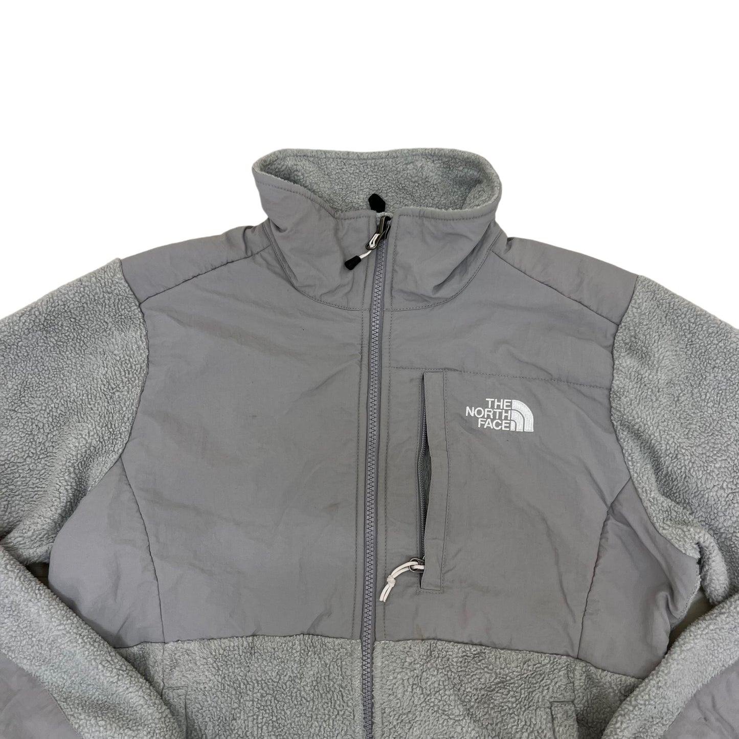 GM375 THE NORTH FACE ザノースフェイス 長袖 ジップアップ フリース ジャケット 上着 羽織り トップス グレー レディース S